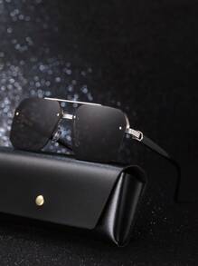 POLASUP 1 件装男士金属双梁时尚眼镜，适合夏季海滩度假、户外、旅行返校时尚学院风 - 彩色 - 查看 3