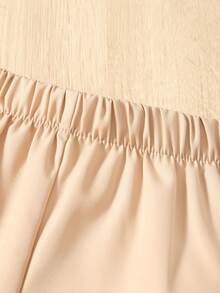 SHEIN 小男童恐龍和字母圖案POLO衫和短褲附包