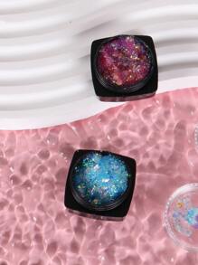 ROMWE Fairycore Mermaid 2boxes Nail Art Sequin - Multicolor - View 2