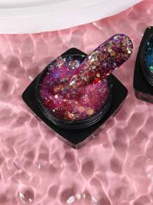 ROMWE Fairycore Mermaid 2boxes Nail Art Sequin - Multicolor - View 3