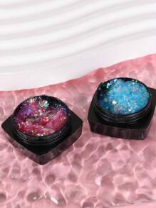 ROMWE Fairycore Mermaid 2boxes Nail Art Sequin - Multicolor - View 5