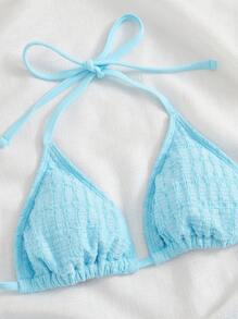 SHEIN 夏季吊带三角绑带侧比基尼套装