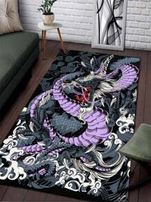 1入組龍樣式地毯 - 彩色 - 查看 1
