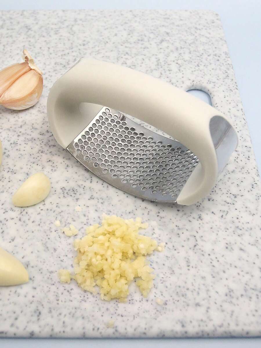 1入組不銹鋼壓蒜器 - 米色 - 查看 1