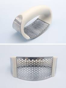 1入組不銹鋼壓蒜器 - 米色 - 查看 6