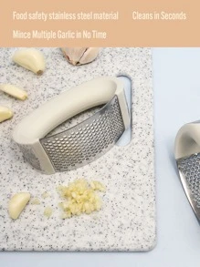 1入組不銹鋼壓蒜器 - 米色 - 查看 7