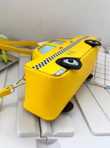 纽约出租车设计斜挎包，汽车造型单肩包，完美最佳搞笑新奇和恶作剧礼物