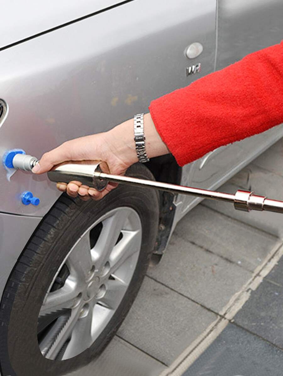 Car Dent Remover Tool, Paintless Dent Repair Dent Puller Kit Slide Hammer Tools With 18pcs Thickened Blue Tabs For DIY Automobile Body Dent Removal