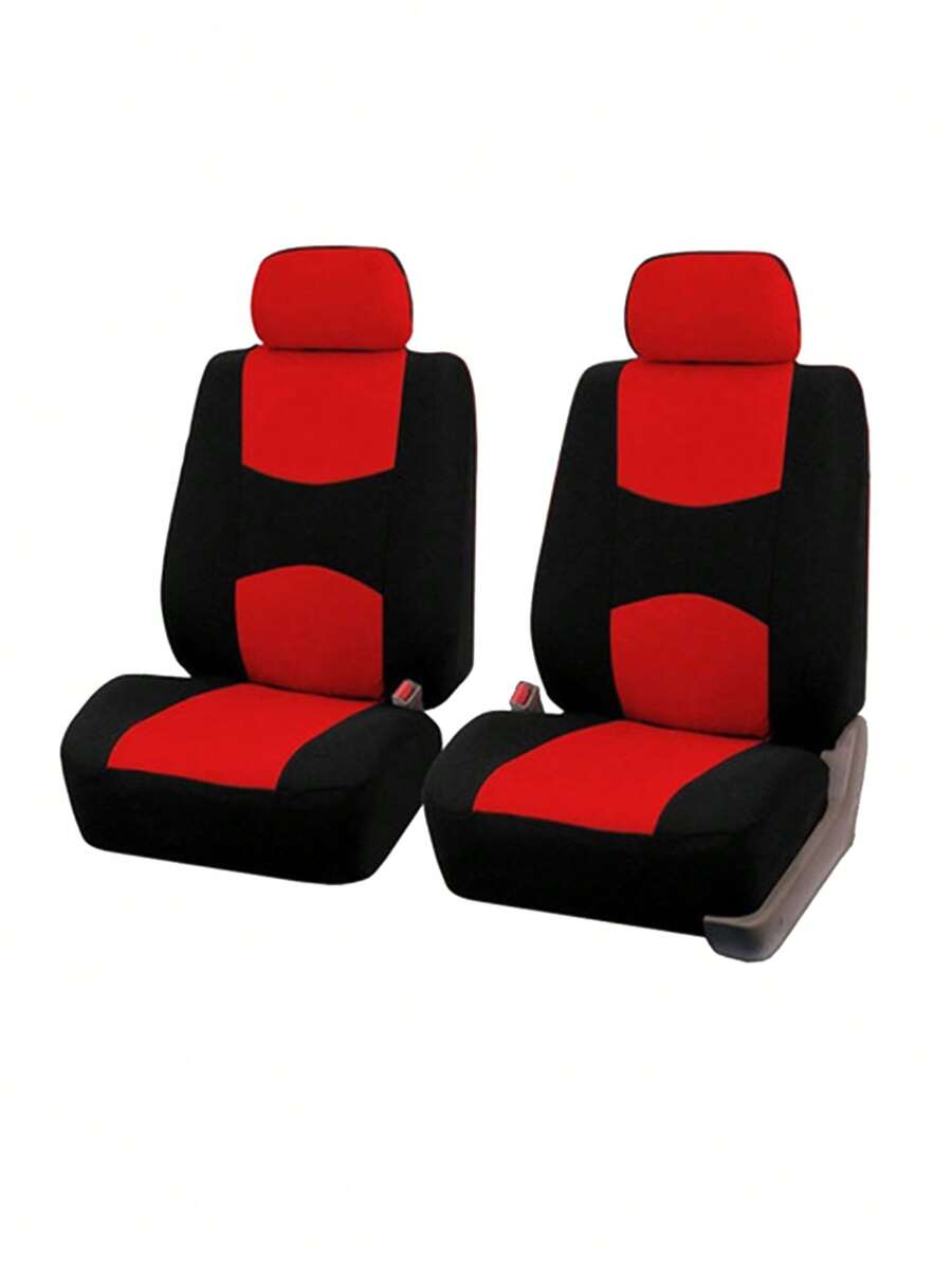 4入組撞色汽車座套 - 彩色 - 查看 1