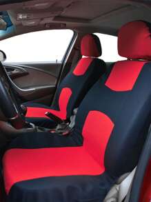 4入組撞色汽車座套 - 彩色 - 查看 2