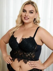 Sujetador con encaje con aro