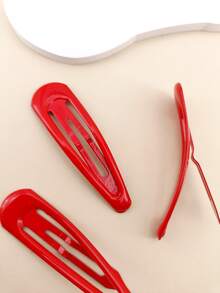 3 chiếc kẹp tóc thời trang cho nữ - Đỏ - Xem 4