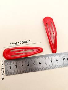 3 chiếc kẹp tóc thời trang cho nữ - Đỏ - Xem 6