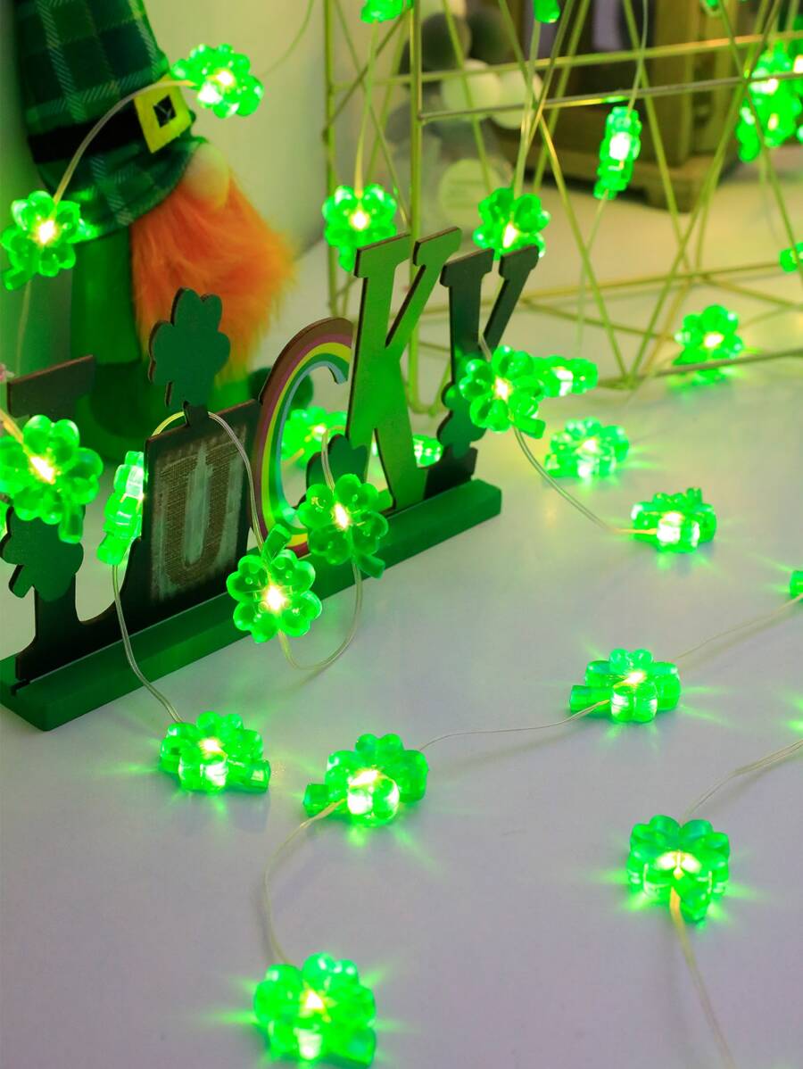 1入組幸運草設計燈簾 - 黃色 - 查看 1