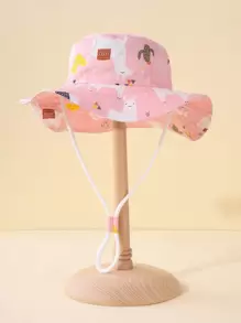 1入組嬰兒羊駝圖案漁夫帽 - 彩色 - 查看 2