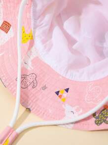 1入組嬰兒羊駝圖案漁夫帽 - 彩色 - 查看 4