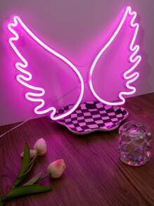 1入組機翼設計霓虹燈 - 粉色 - 查看 5