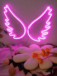 1入組機翼設計霓虹燈 - 粉色 - 查看 6