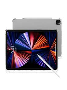 1入組 - 透明tpu平板電腦保護殼,配備筆槽,全包邊緣,防震,四角氣囊,軟硅膠殼,適用於ipad - 無色 - 查看 5