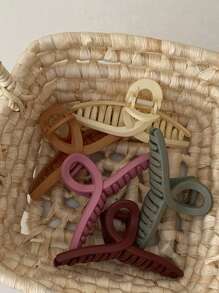 8/1 cái Kẹp tóc nhựa màu đen, hồng, cà phê tối giản cỡ lớn nhẹ dành cho nữ, phụ kiện tóc cao cấp thời trang và đa năng thích hợp cho các buổi đi chơi hàng ngày, rửa mặt, tắm rửa, trang điểm, kẹp tóc phù hợp với trang phục, kẹp tóc, kẹp hàm, kẹp tóc, đồ dùng học tập, trang phục đi học mùa thu đông cho kỳ nghỉ dành cho phụ nữ - Nhiều màu - Xem 2