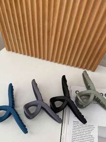 8/1 cái Kẹp tóc nhựa màu đen, hồng, cà phê tối giản cỡ lớn nhẹ dành cho nữ, phụ kiện tóc cao cấp thời trang và đa năng thích hợp cho các buổi đi chơi hàng ngày, rửa mặt, tắm rửa, trang điểm, kẹp tóc phù hợp với trang phục, kẹp tóc, kẹp hàm, kẹp tóc, đồ dùng học tập, trang phục đi học mùa thu đông cho kỳ nghỉ dành cho phụ nữ - Nhiều màu - Xem 4