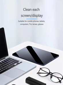 1pc Phone Screen Cleaning Tool, Screen Cleaner - Black - View 5