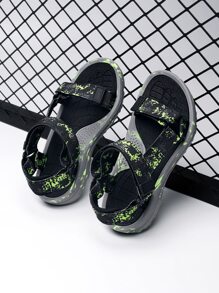 男童迷彩印花魔術貼搭扣運動涼鞋運動型戶外運動涼鞋 - 彩色 - 查看 5