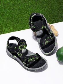 男童迷彩印花魔術貼搭扣運動涼鞋運動型戶外運動涼鞋 - 彩色 - 查看 6