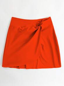 Váy Bikini Xoắn Phía Trước, Cho Kỳ Nghỉ Hè Ở Bãi Biển - trái cam - Xem 3