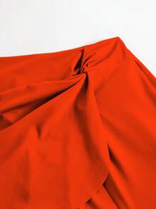 Váy Bikini Xoắn Phía Trước, Cho Kỳ Nghỉ Hè Ở Bãi Biển - trái cam - Xem 5