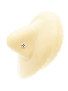 12pcs/set Cubic Zirconia Decor Nose Stud - Silver - View 2