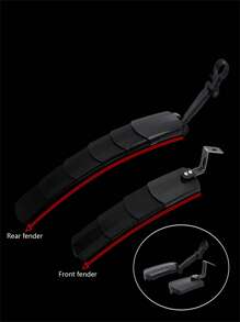 ZOYOSPORTS 1套可調節山地車擋泥板 - 黑色 - 查看 3