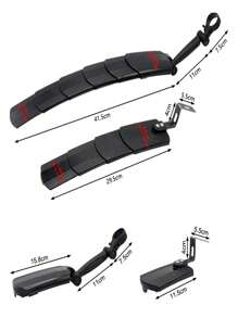 ZOYOSPORTS 1套可調節山地車擋泥板 - 黑色 - 查看 5