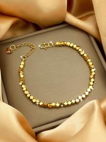 Geo Decor Bracelet - Yellow Gold - View 2