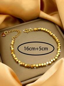Geo Decor Bracelet - Yellow Gold - View 5