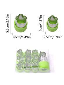 12入組水果切片機套裝 - 綠色 - 查看 8