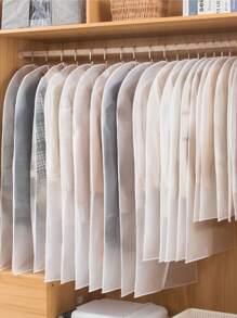 5 chiếc Vỏ bọc quần áo PEVA, Vỏ bọc quần áo trong suốt chống bụi tối giản dùng để trang trí nhà cửa, trang trí lễ hội, trang trí mùa thu, trang trí phòng, trang trí nhà cửa, trang trí mùa thu, trang trí phòng ngủ - trắng - Xem 3