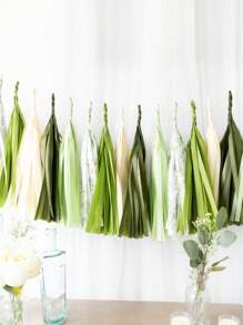 3包紙拉旗現代流蘇裝飾派對裝飾拉旗 - 彩色 - 查看 1