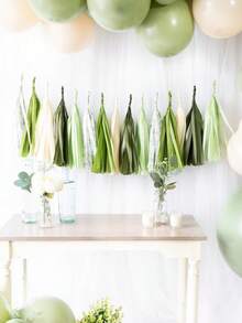 3包紙拉旗現代流蘇裝飾派對裝飾拉旗 - 彩色 - 查看 2