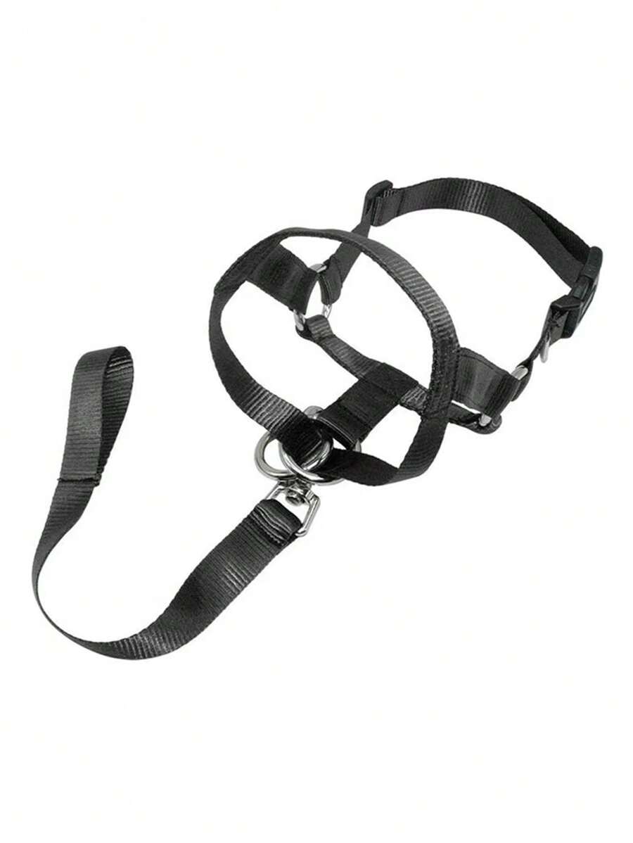 1pc Không kéo rọ mõm thú cưng cho chó để ngăn cắn - màu đen - Xem 1