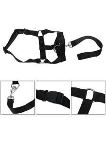 1pc Không kéo rọ mõm thú cưng cho chó để ngăn cắn - màu đen - Xem 4