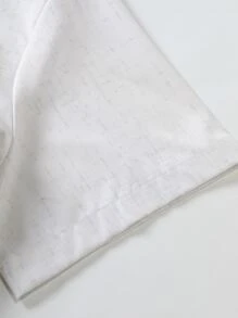 Manfinity Homme 男士素色前排扣襯衫不帶T恤 - 米色 - 查看 4