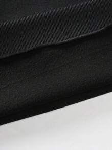 Manfinity Homme Áo nỉ dài tay lót nhiệt in hình gấu dễ thương cho nam, mùa thu đông - màu đen - Xem 5