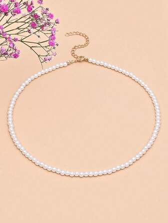 人造珍珠串珠項鍊