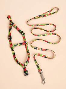 1PC Camo In Dây Đai Thú Cưng & 1 Dây Xích Cho Chó Và Mèo Cho Ngoài Trời - Nhiều màu - Xem 1