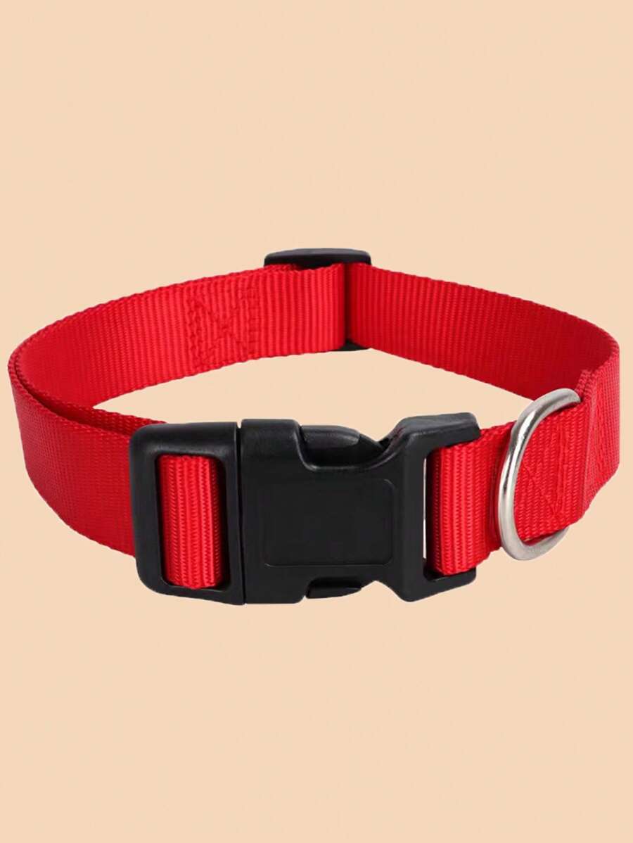 1入組可調節寵物項圈適用於狗狗和貓適用於戶外 - 紅色 - 查看 1