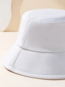 1 Mũ Chống Nắng Phong Cách Y2k Màu Trắng Cho Trẻ Em Unisex Màu Hồng Thêu Tốt Vibes Với Chất Liệu Vải Thoáng Khí Để Chống Nắng Ngoài Trời Và Mặc Thường Ngày - Hồng - Xem 3