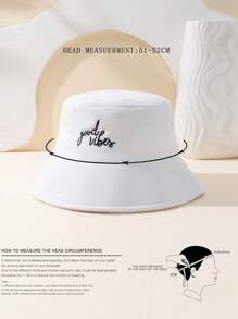 1 Mũ Chống Nắng Phong Cách Y2k Màu Trắng Cho Trẻ Em Unisex Màu Hồng Thêu Tốt Vibes Với Chất Liệu Vải Thoáng Khí Để Chống Nắng Ngoài Trời Và Mặc Thường Ngày - Hồng - Xem 4