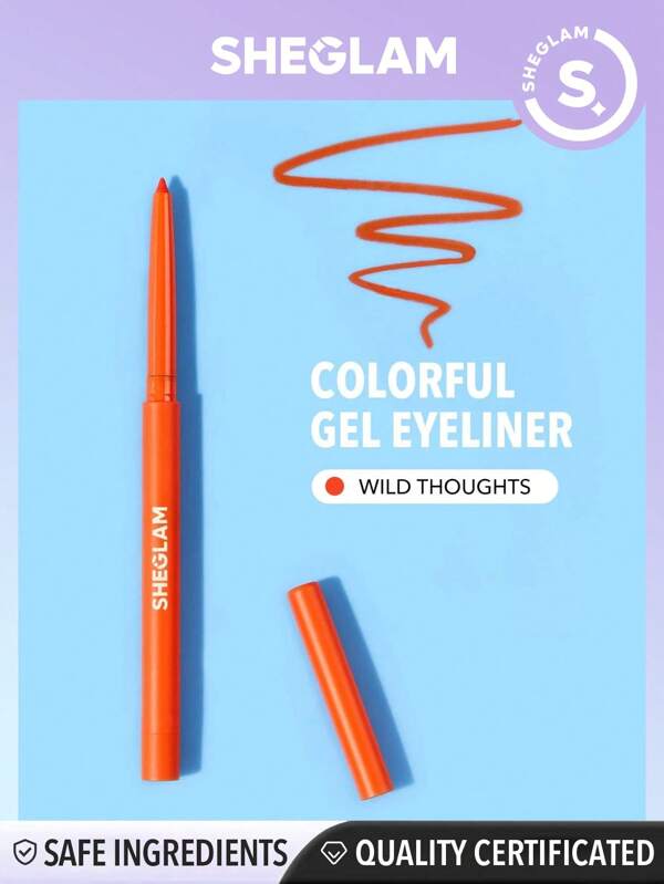 SHEGLAM Color Crush Gel EyelinerWild Thoughts 5 Colors Highly Pigmented Cream Eyeliner Pencil