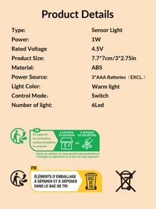 Cảm biến cảm ứng 1 cái dưới ánh sáng tủ - Màu vàng - Xem 7